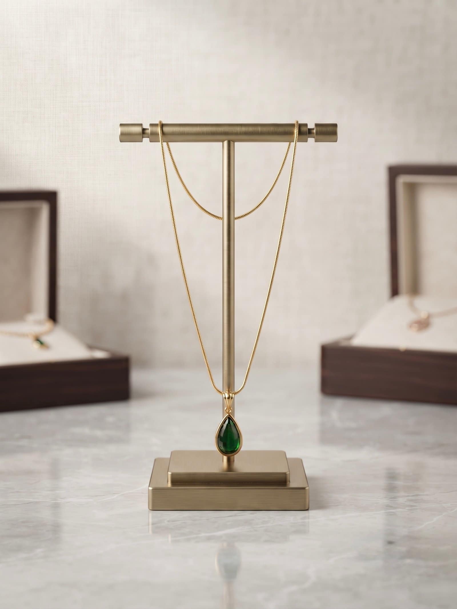 The Emerald Drop Necklace