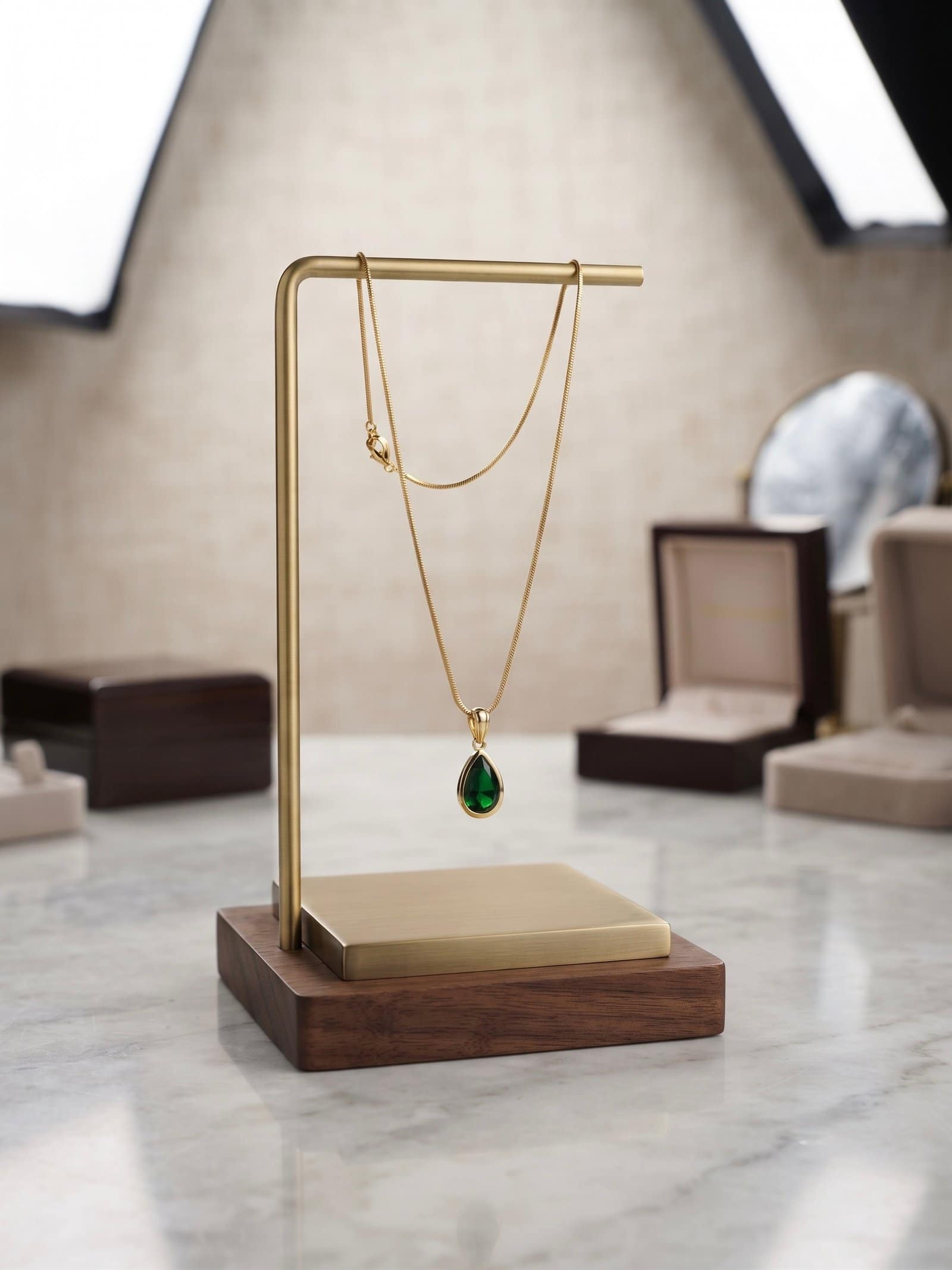 The Emerald Drop Necklace - Image 2