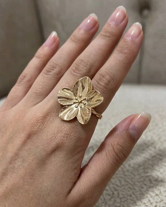 Golden Blossom Ring