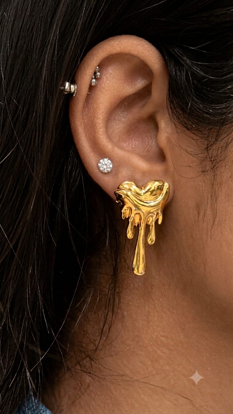 Melting Heart earrings - Image 2