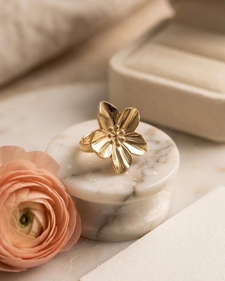 Golden Blossom Ring - Image 2