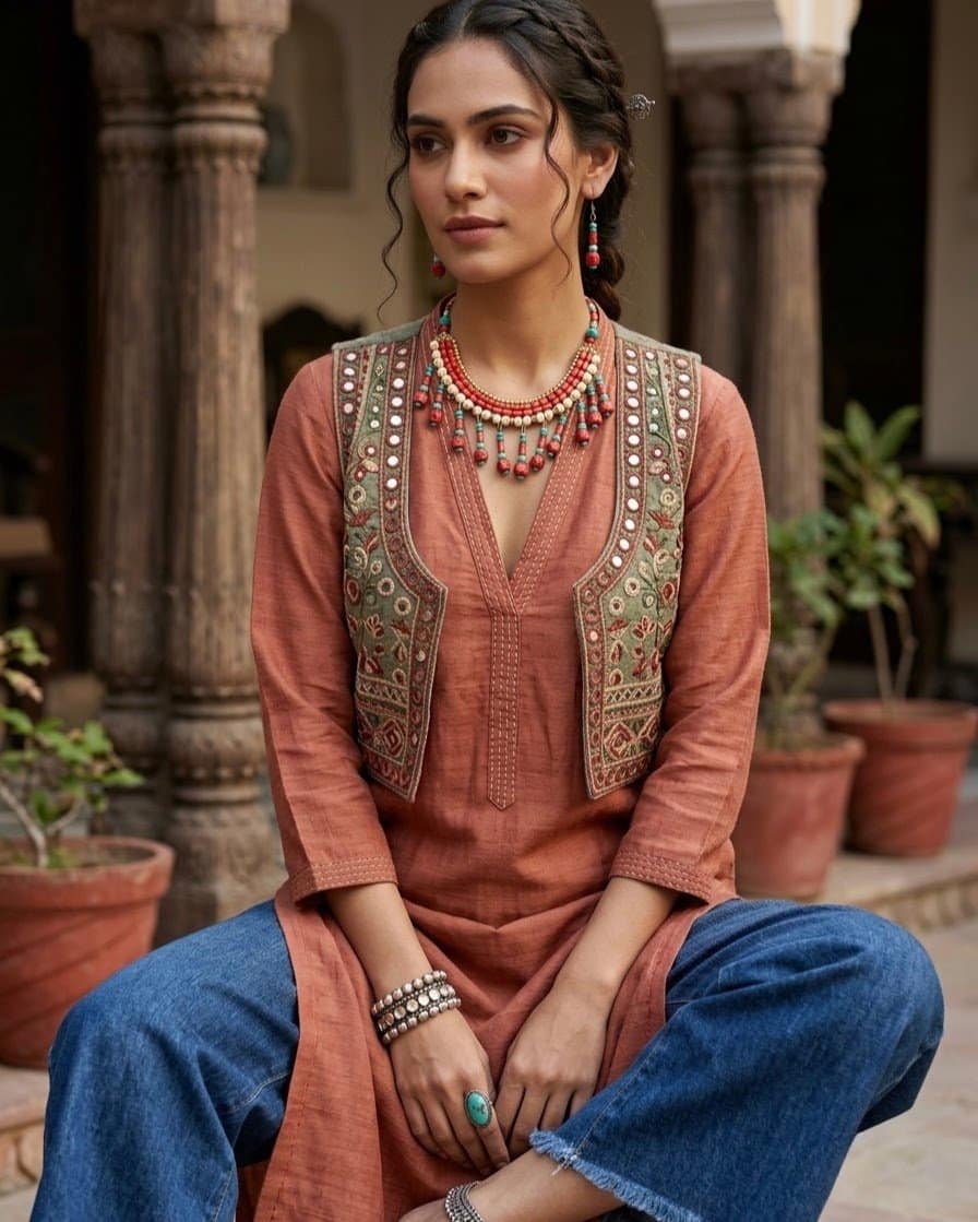 Zevaara Beaded Necklace Set - Image 2