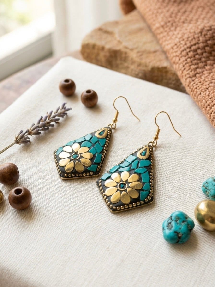 Turquoise Bloom Earrings