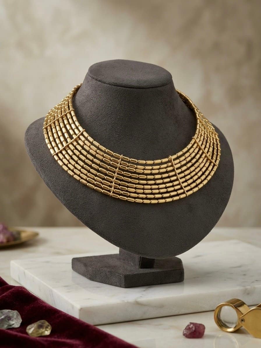 Golden Cascade Collar