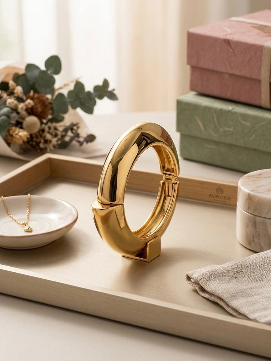 Golden arc bracelet - Image 3