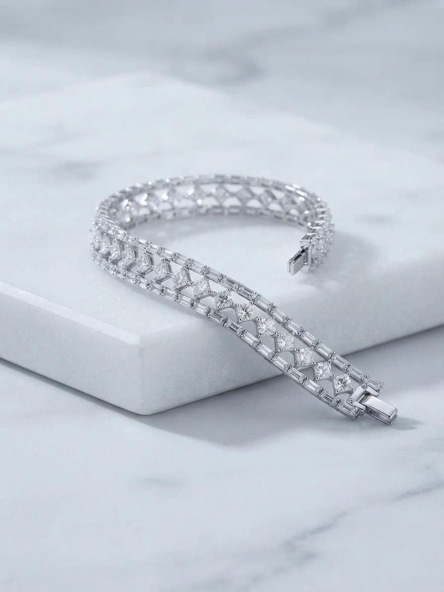 Silver Triple Grace Bracelet