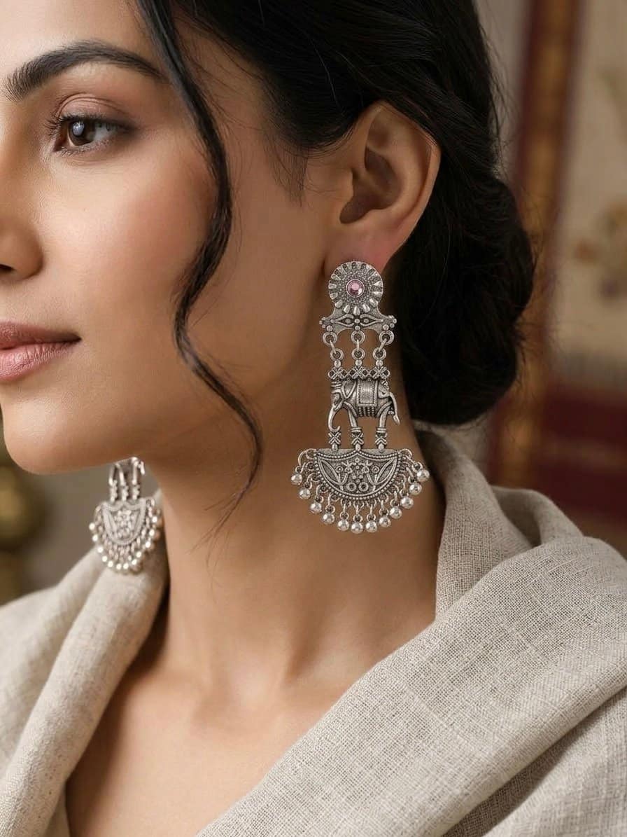 The royal Gaja drops earrings - Image 2