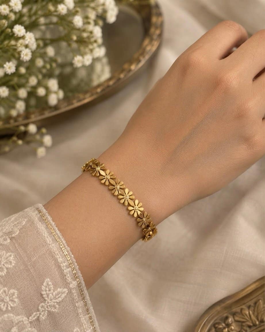 Golden bloom bracelet