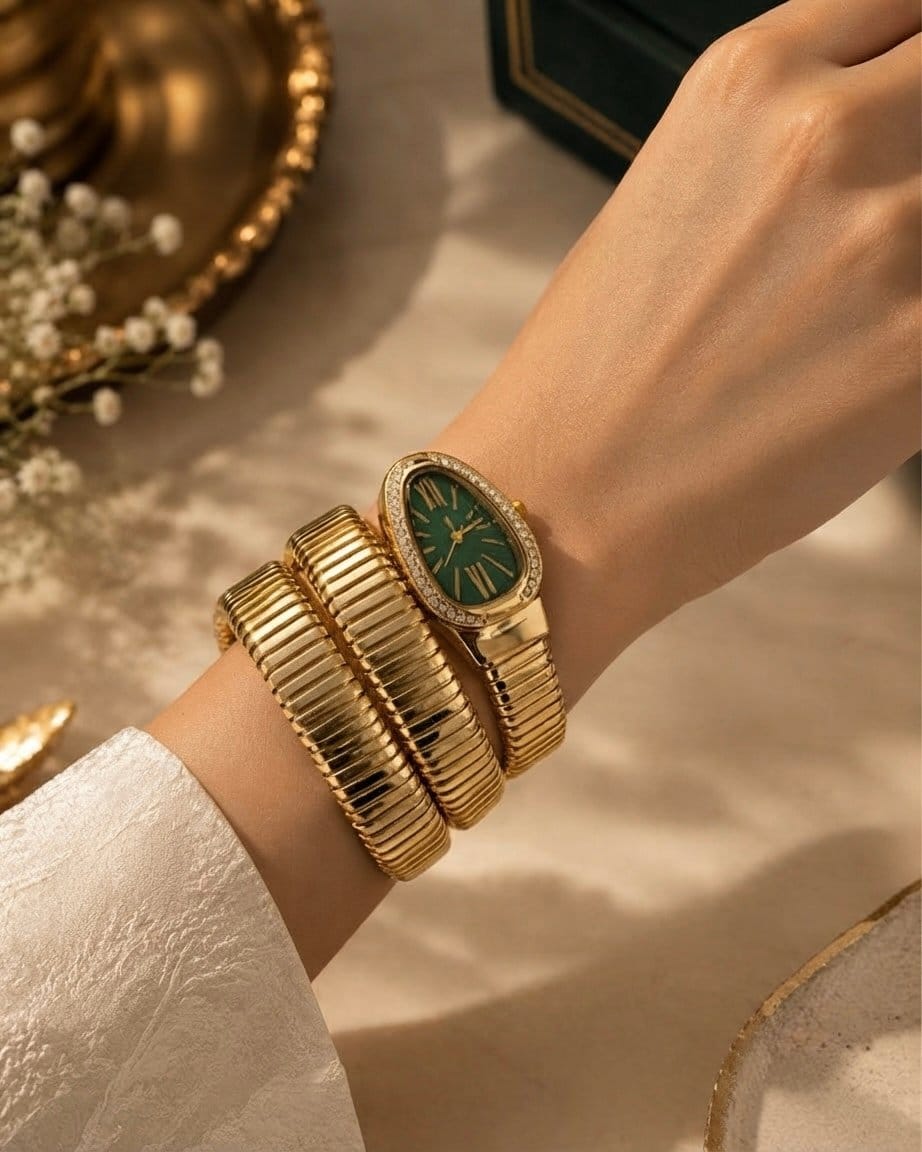 Emerald Snake Watch - Image 3