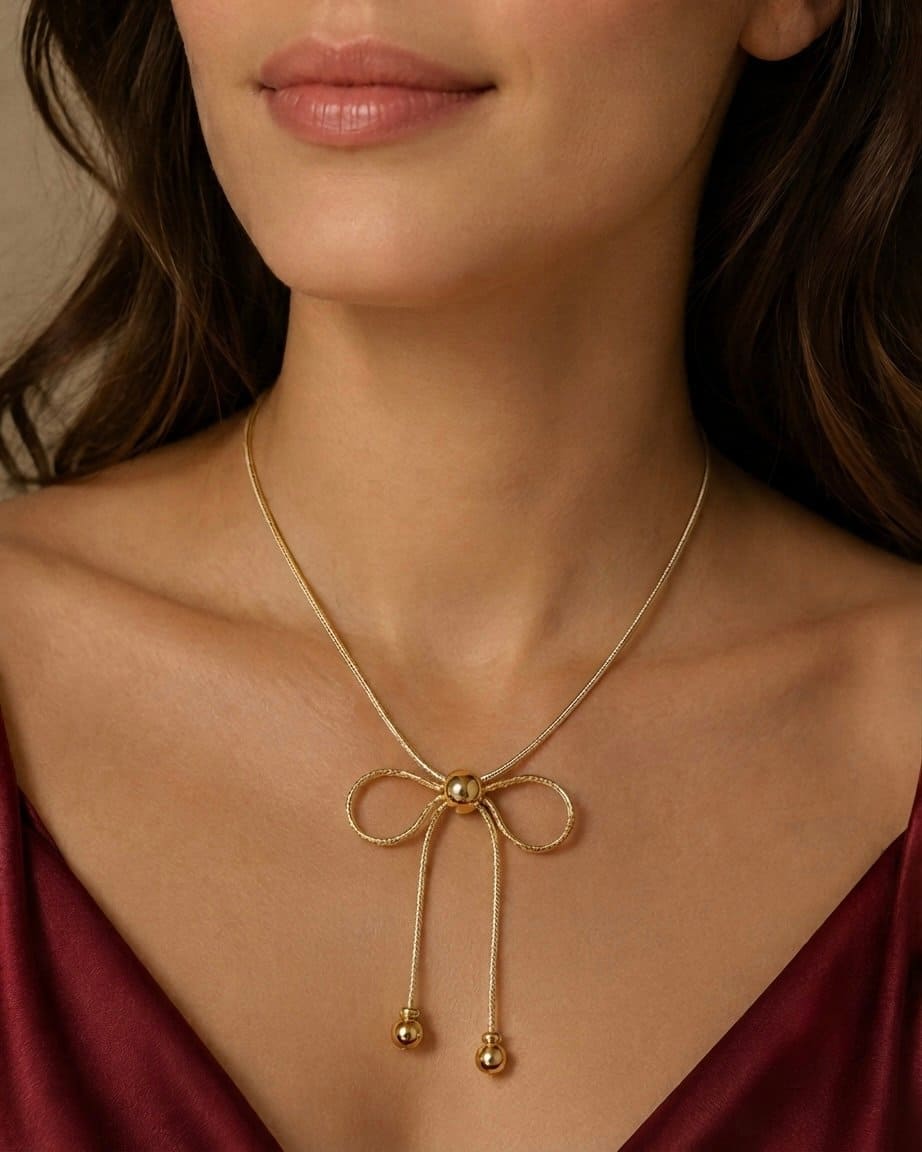 The golden bow necklace - Image 2